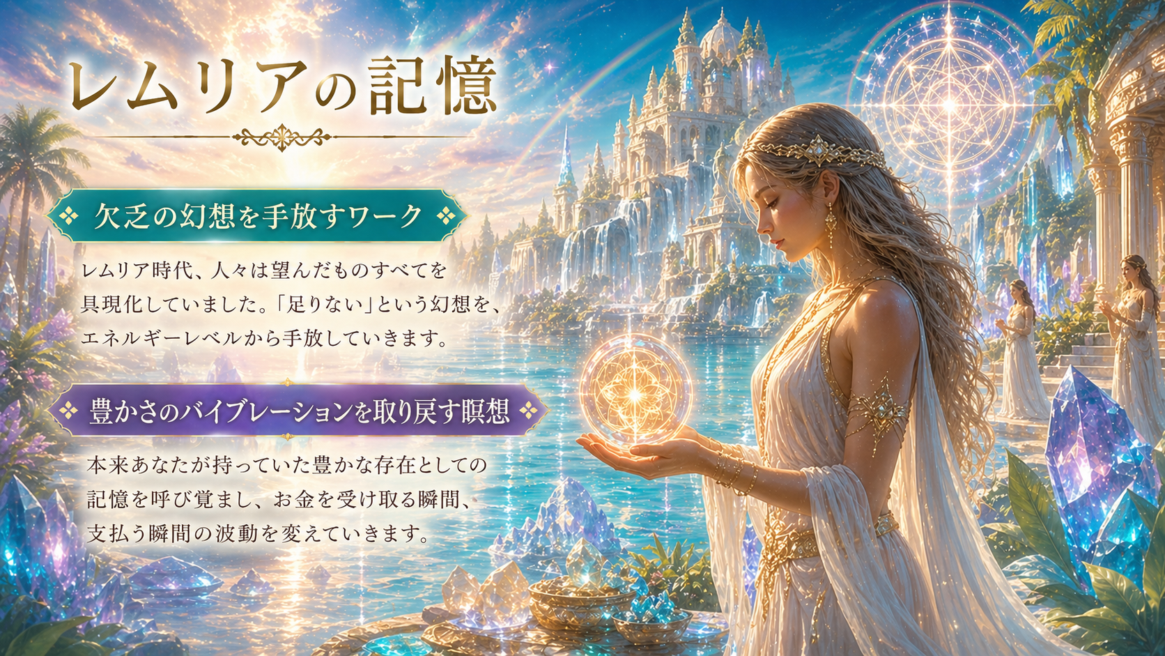 レムリアの記憶 — 欠乏の幻想を手放すワーク／豊かさのバイブレーションを取り戻す瞑想